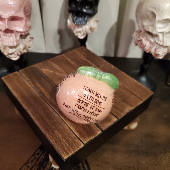 5/$20 B•Pure Set of Two “Georgia” Peach Shaped Scented Bath Bomb - Picture 9 of 10